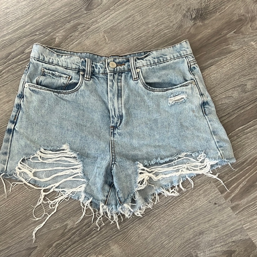 Blank NYC distressed denim shorts